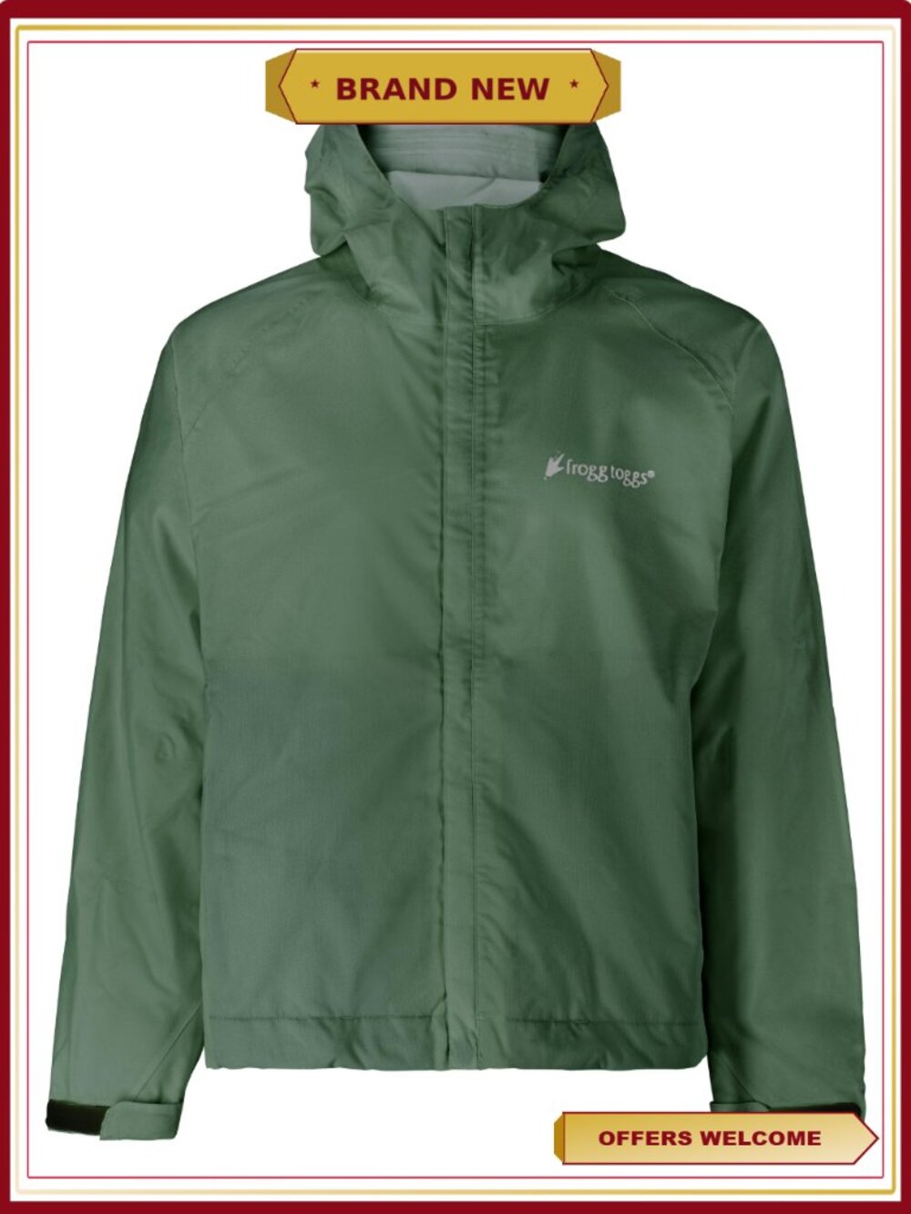 Waterproof Rain Jacket with Hood - Men's Stormwatch